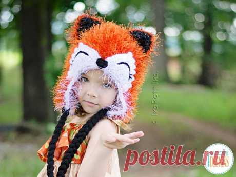 CROCHET PATTERN Moxie the Furry Fox Hat PDF Crochet Pattern