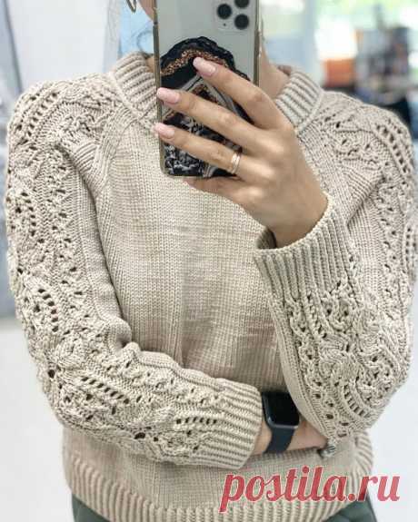 10 моделей: пуловер спицами женский с узором на рукавах 8 моделей: пуловер спицами женский, схемы вязания.