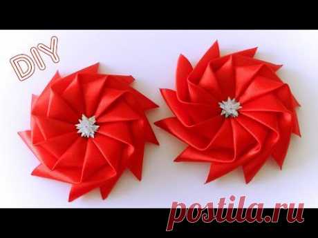 Бантик Звездочка из Ленты / Star Ribbon Bow Tutorial / ✿ NataliDoma - YouTube