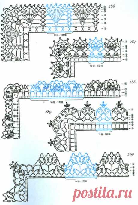 Gallery.ru / Фото #155 - Обвязка края крючком, кайма, тесьма, прошва, кружево - metelica-hobby