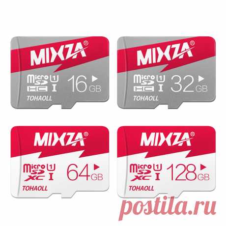 Новый сертифицированный карты памяти MIXZA 128 ГБ 64 ГБ 32 ГБ 16 ГБ 8 ГБ микро sd карта class10 UHS 1 флэш карты бесплатная чтения карт купить на AliExpress