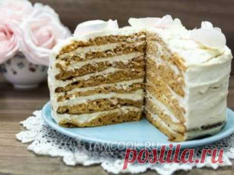 Торт «Молочная девочка» с творожным кремом — рецепт с фото Готовим традиционный торт с нетрадиционными коржами.