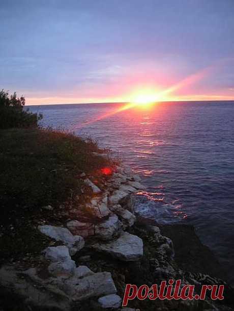 Закат в Понече.Плитвицкие озера.Хорватия.