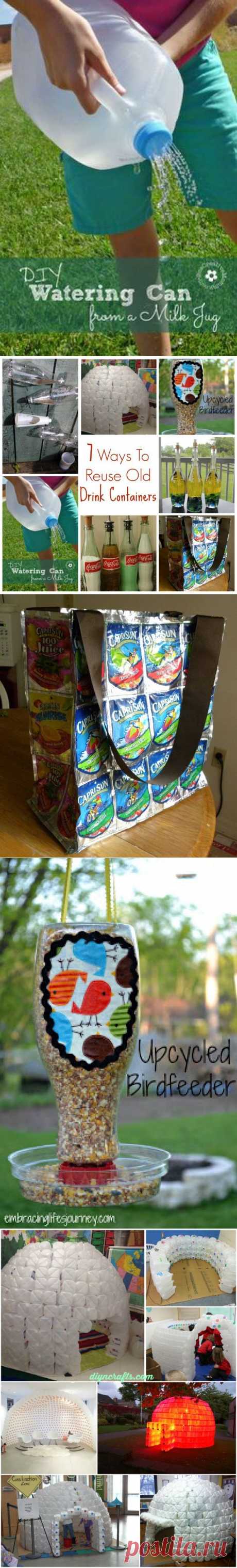 7 Ways To Reuse Old Drink Containers – Recycled Crafts