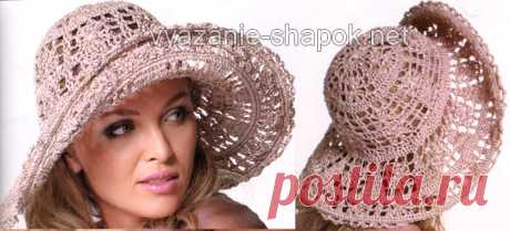 Вязание летней шляпы крючком | Вязание Шапок - Модные и Новые Модели