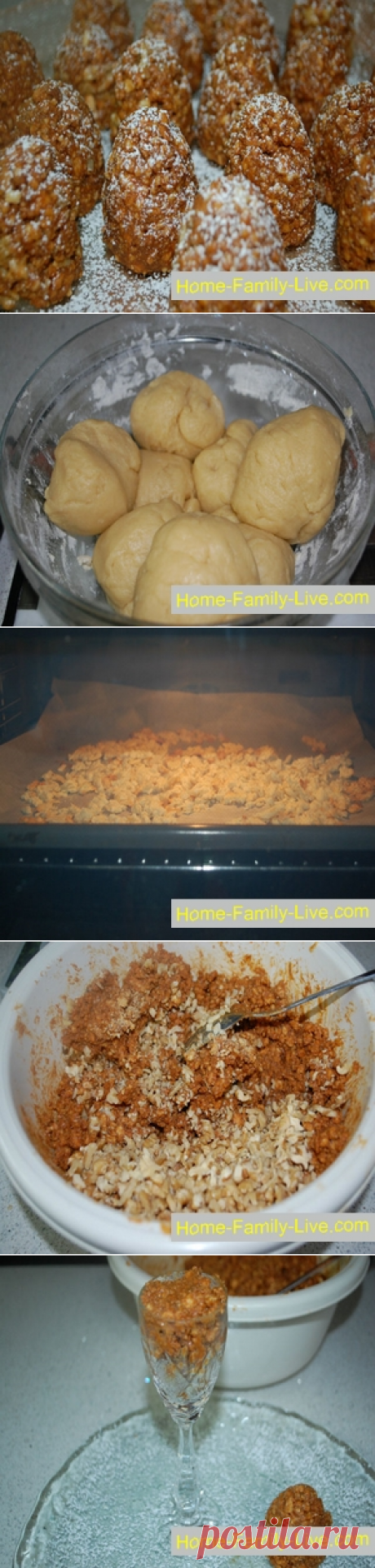 Новогодний десерт «Заснеженные  шишки»/Сайт с пошаговыми рецептами с фото для тех кто любит готовить