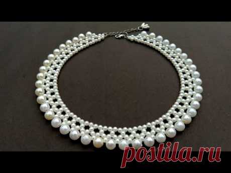 How To Make Pearl Necklace//Designer Necklace// Useful & Easy