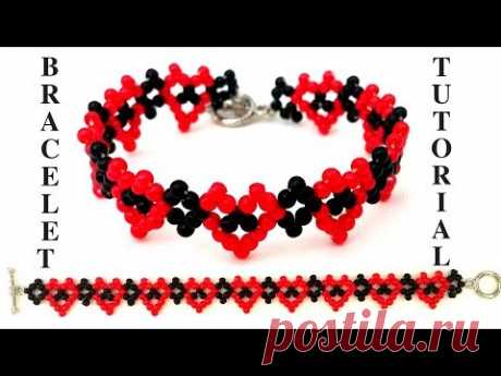 Lovely  bracelet making. Beaded bracelet. DIY