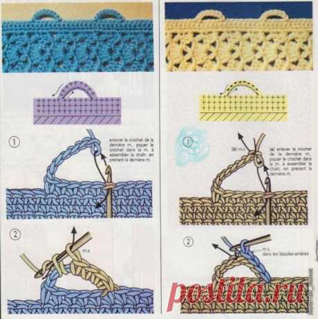 Как сделать навесные петли при вязании крючком — DIYIdeas