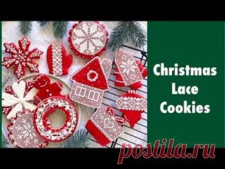 Christmas Lace Cookies ❤️❄️❤️