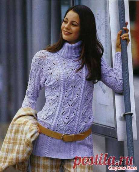 Нежный ажурный пуловер - Вязание - Страна Мам