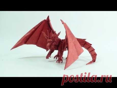 Как сделать дракона из бумаги (видео урок) -  бесплатно