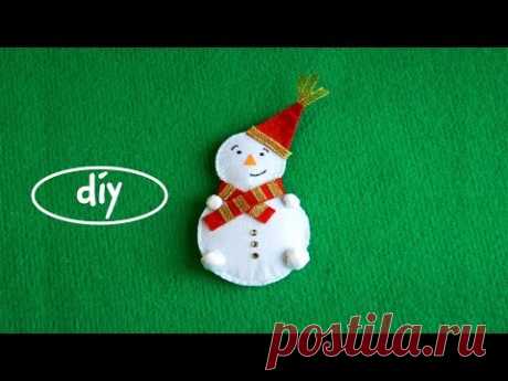 Новогодний DIY 2018 / Снеговик своими руками / Новогодний декор / Handmade Snowman / How to - YouTube