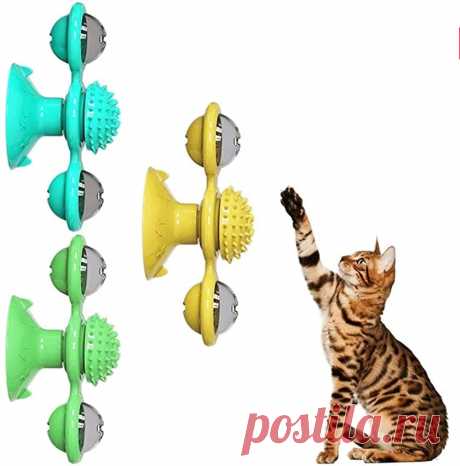 Интерактивная игрушка для кошек ветряная мельница Портативный царапин щетка для волос Уход за лошадьми линять массаж присоска для кошачьей кошки Пазлы обучающие игрушки|Игрушки для кошек| | АлиЭкспресс
