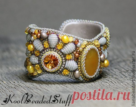 (24) Comprar pendientes con miel cornalina - de color miel, colores cornalina, otoño, pulsera, Beadwork