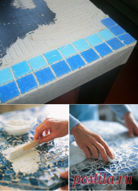 Реставрация и декорирование кухонного стола плиткой или мозаикой: как это сделать своими руками