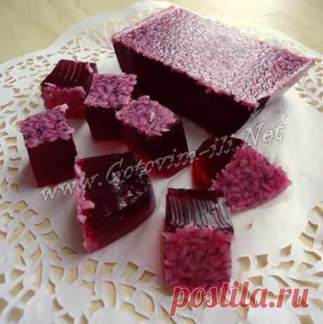 Желейные конфеты из вишневого сока - рецепт десерта с фото