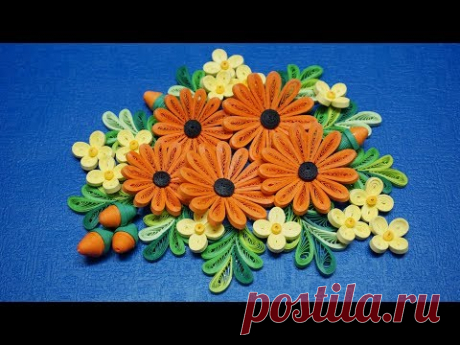 Quilling Daisy Flower V2 Tutorial | tutorial de flor de margarita de papel quilling