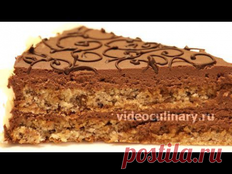 Рецепт - Торт Шоколадное кружево от https://videoculinary.ru