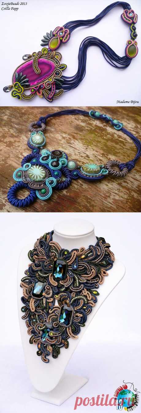 Украшения в технике сутажной вышивки от Csilla Papp Soutache Jewelry. Часть III.