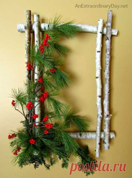 How to Create a Birch Wreath :: 12 Days of Christmas