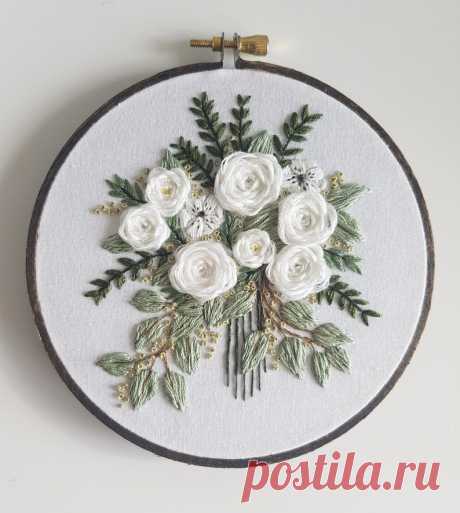 Digital Pattern Only // Custom Wedding Bouquet Embroidery // | Etsy Moldova