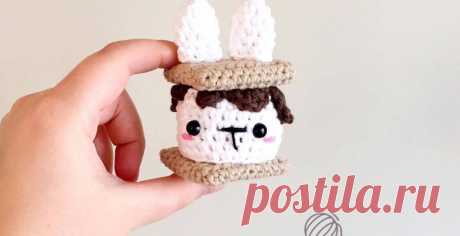 S'mores Bunny Свободный узор крючком • Spin a Yarn Вязание крючком