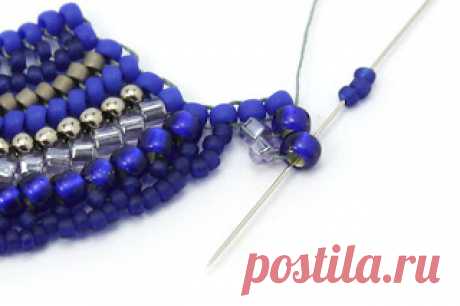Blue Wave Bracelet by NatashaBiser | Bead-Patterns