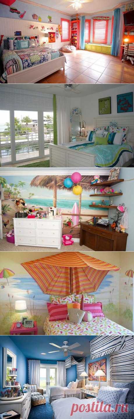 Детские комнаты с летним настроением (18 фото)