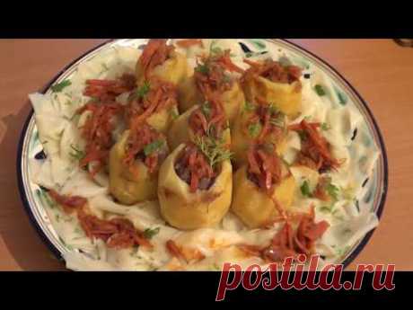 Тығыздалған картоптан бесбармақ|Бесбармак с фаршированной картошкой|beshbarmak with styffed potatoes