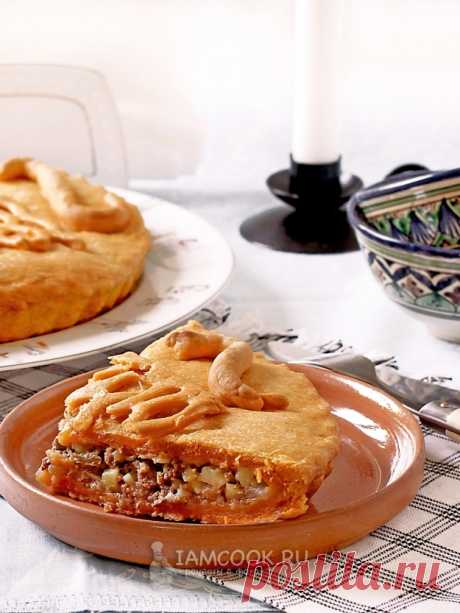 Пирог с мясом на томатном соке — рецепт с фото пошагово