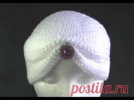 (5) ▶ Turban Inspired Hat Crochet Tutorial - YouTube. I will make this with out the big tacky ring in the middle. | Crochet &amp; some knitting too ;)