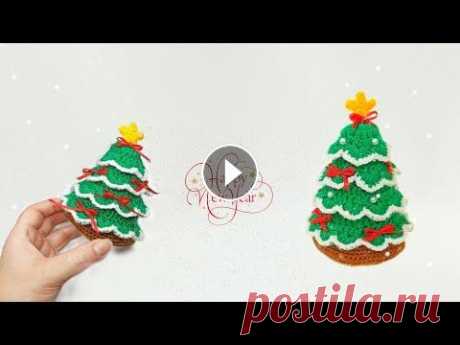 Вязаная елка крючком . Новогодняя игрушка крючком . Crochet christmas tree . Новогодний декор Новый год приближается ! Предлагаю связать вместе со мной маленькую декоративную елку . Новогодняя игрушка украсит Ваш дом и подымит настроение ! Разм...