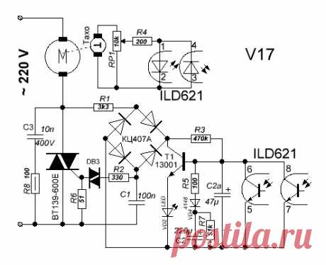 Регулятор оборотов коллекторного двигателя от стиральной машины