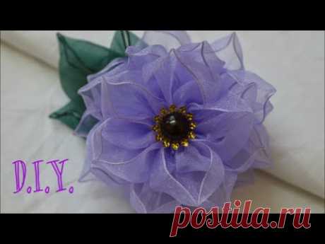 ❀ D.I.Y. Wired Organza Flower - Tutorial ❀