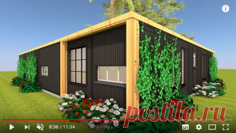 Modular Shipping Container 3 Bedroom Prefab Home Design with Floor Plans | MODBOX 1280L - YouTube