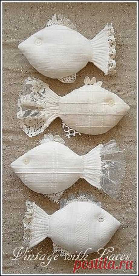 Fabric and Lace Fishes