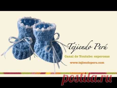 Zapatitos para bebé en crochet (Parte 1) - Tejiendo Perú