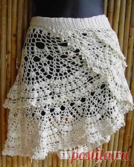 Ажурная юбка крючком » Ниткой - вязаные вещи для вашего дома, вязание крючком, вязание спицами, схемы вязания