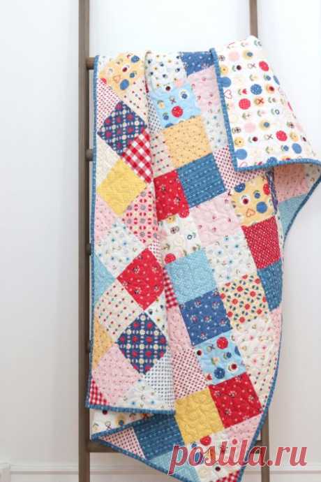 Patchwork On Point Quilt Tutorial - Diary of a Quilter - a quilt blog