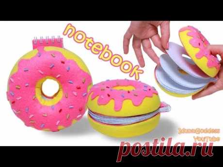 How To Make a Donut Notebook – DIY Doughnut Notepad Tutorial