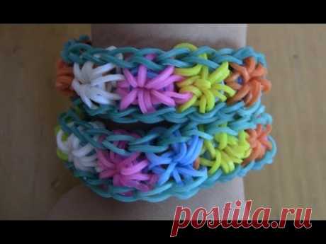 how to make a rainbow loom starburst bracelet