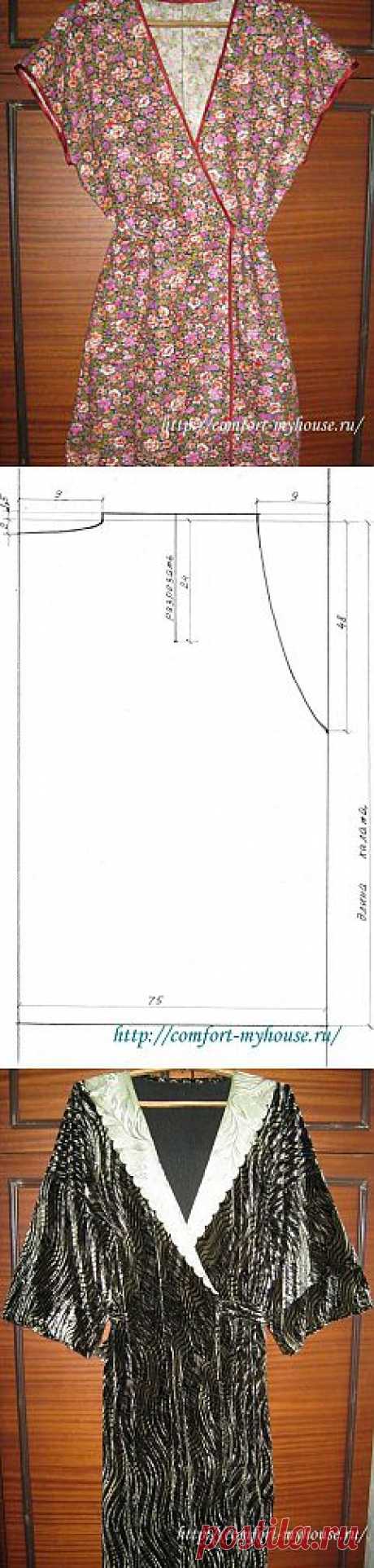 Как сшить халат без выкройки | Уют и тепло моего дома