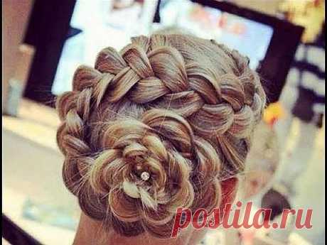 ▶ PEINADO ; RECOGIDO EN FLOR /HAIRSTYLE COLLECTED IN BLOOM - YouTube