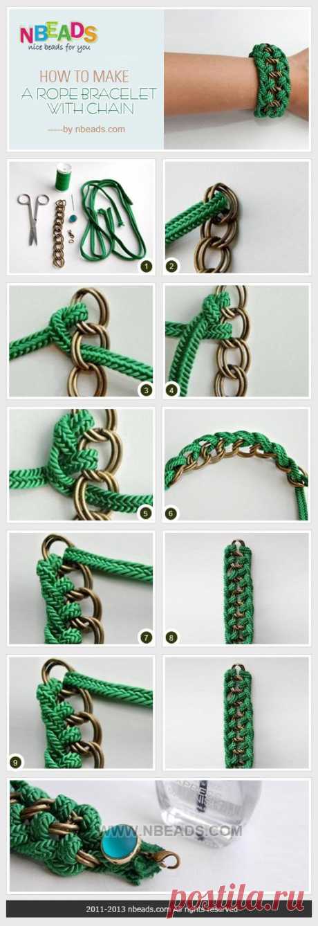 DIY Tutorial bead crafts / make a rope bracelet, diy - Bead&amp;Cord