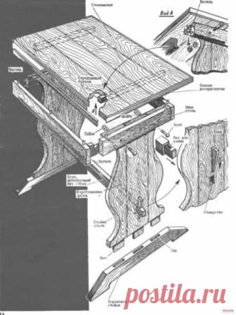 Обеденный стол своими руками