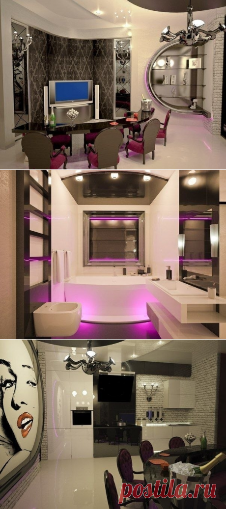 Дизайн интерьера небольшой квартиры (38 кв.м.) - Дизайн интерьеров | Идеи вашего дома | Lodgers