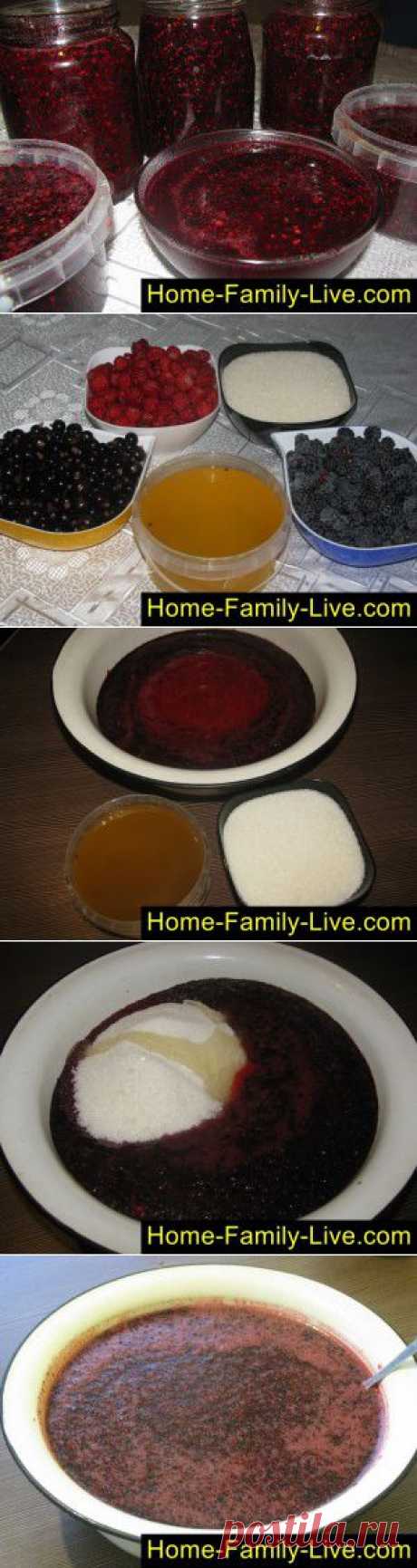Живое варенье -пошаговый фоторецепт - ягоды в меду на зиму