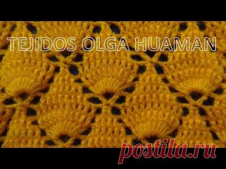 Crochet: Punto Hojas en Relieves