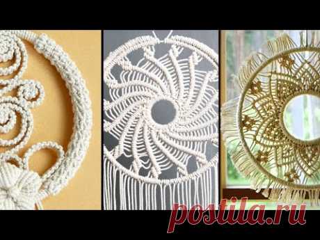 DIY Easy 3 Round Macrame Wall Hangings | Home Decor Ideas - YouTube